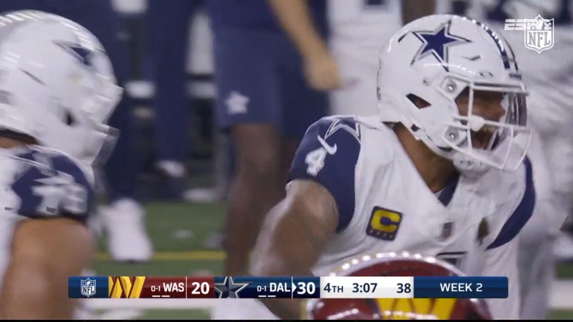 Touchdown Cowboys! Prescott sela vitória e quebra recorde histórico da franquia de Dallas