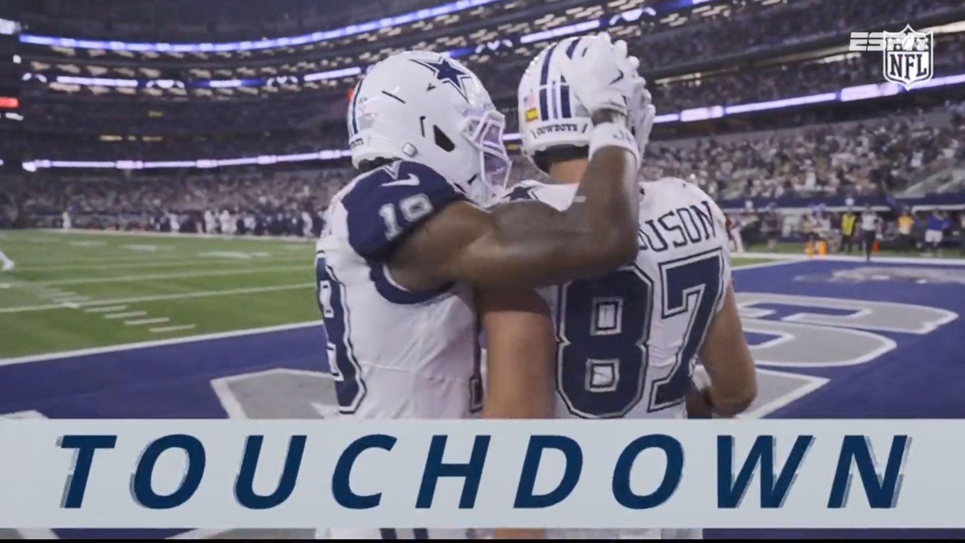Touchdown Cowboys! Ferguson aparece sozinho na endzone e Prescott acerta passe preciso