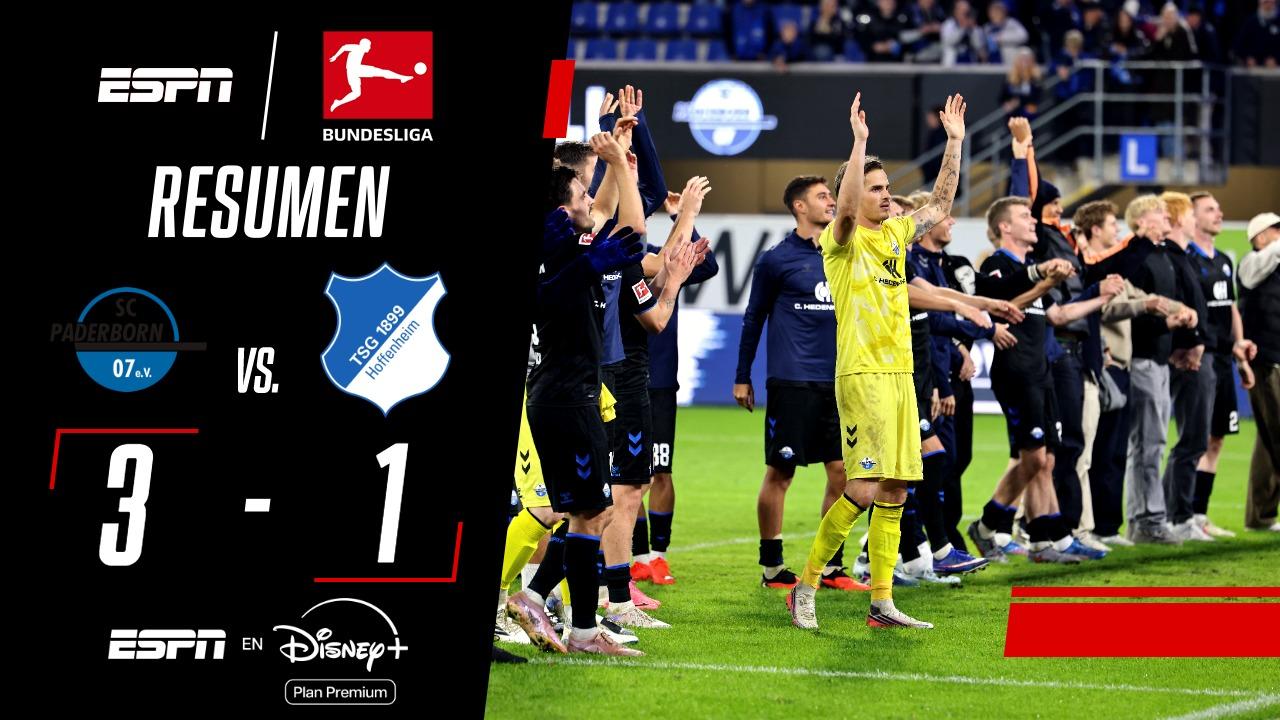 Paderborn se impuso 3-1 sobre Hoffenheim en la Bundesliga