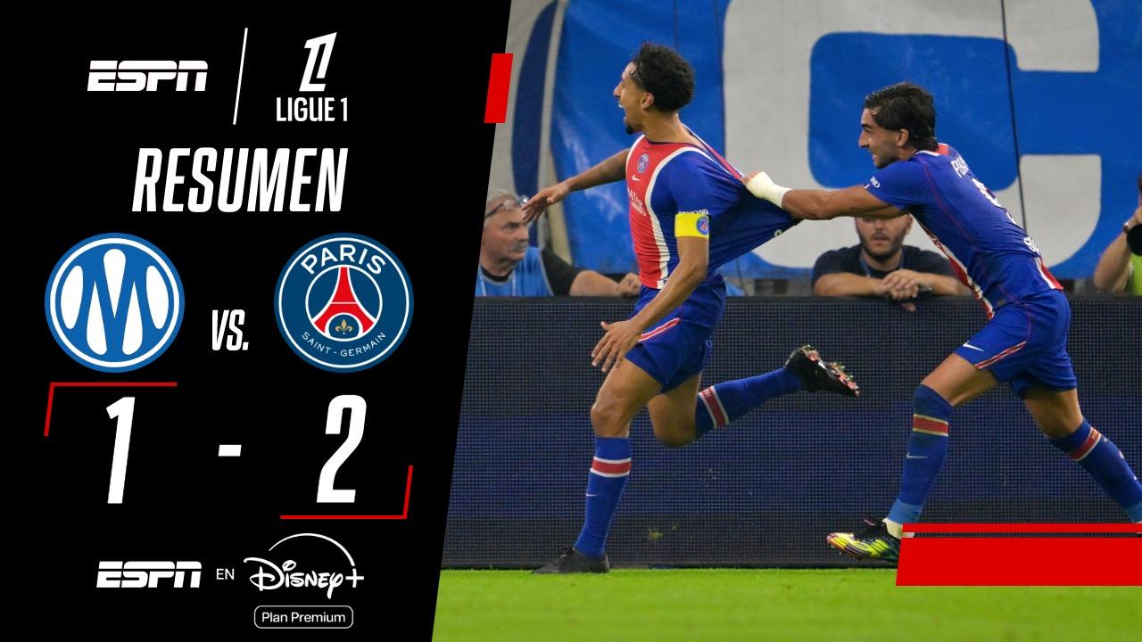 PSG le ganó al Marsella y se quedó con el clásico