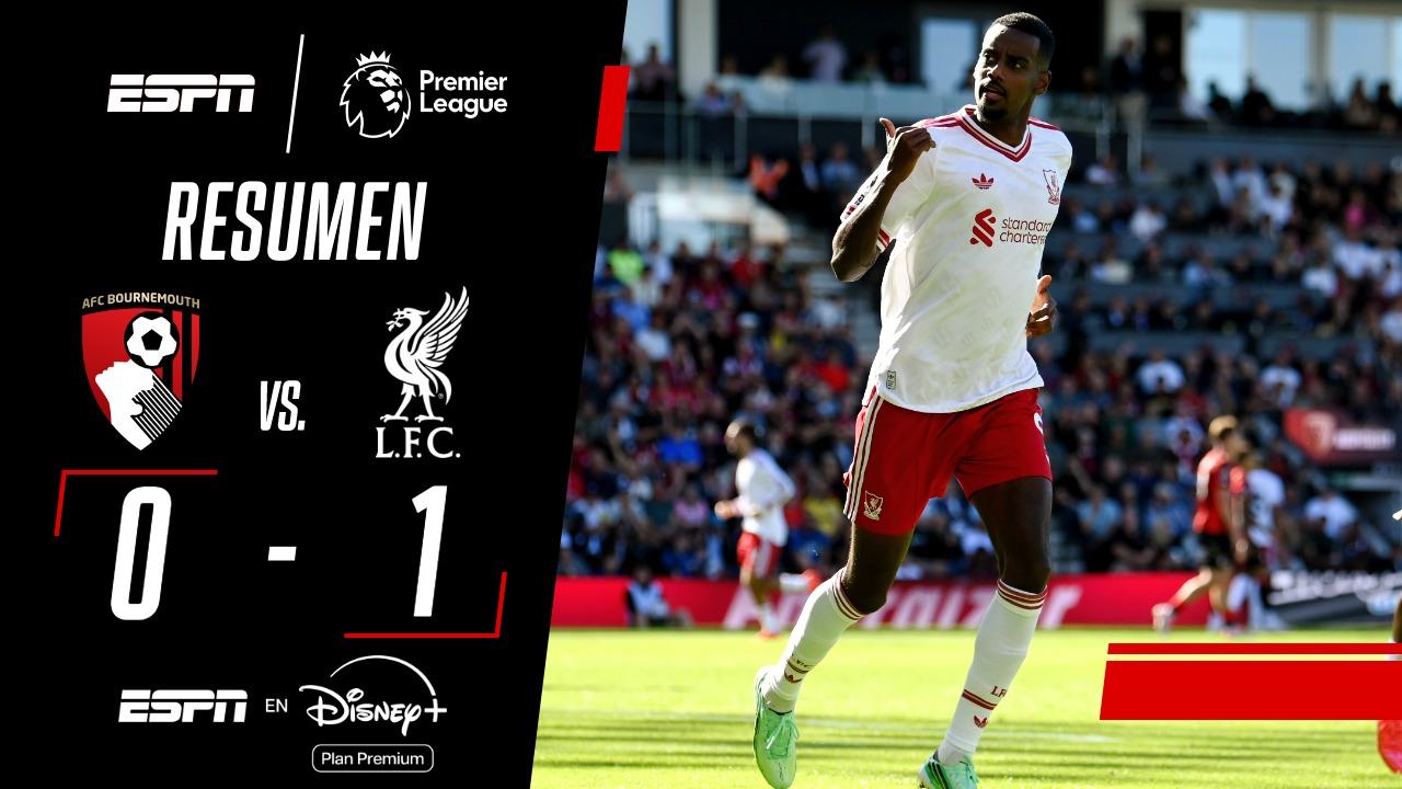 Liverpool se impuso ante el Bournemouth y sigue invicto en la Premier League