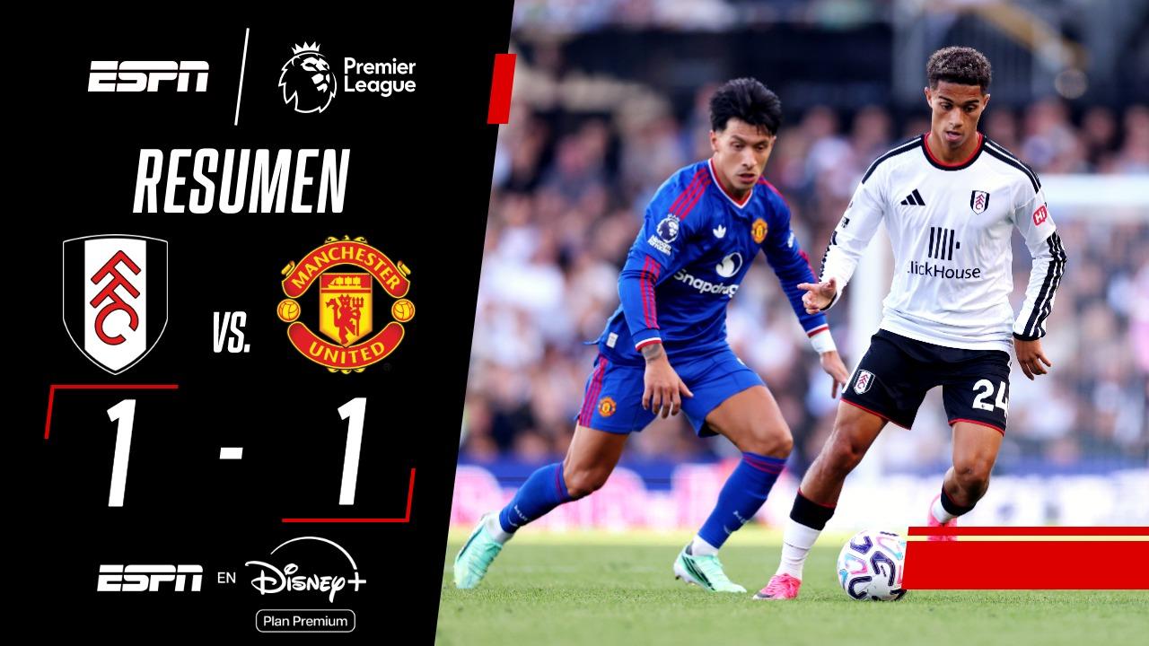 Pese al gol en contra de Licha Martínez, el United rescató un empate en su visita a Fulham