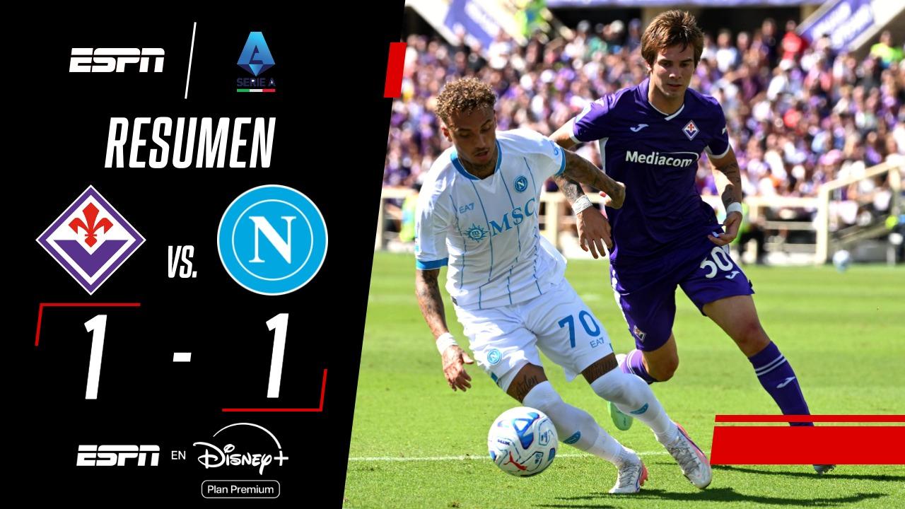 Fiorentina y Napoli repartieron puntos en un empate con sabor amargo
