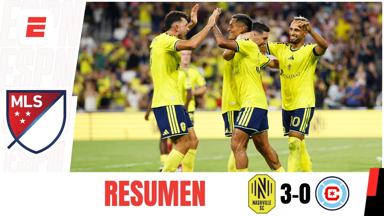 Nashville domina de principio a fin y supera 3-0 a Chicago Fire