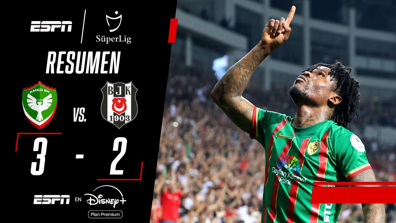 ¡Amed superó a Besiktas y es líder de la Superliga de Turquía!