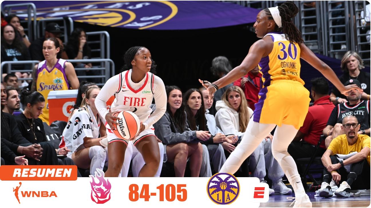 Sparks encienden la ofensiva y arrollan a Portland Fire