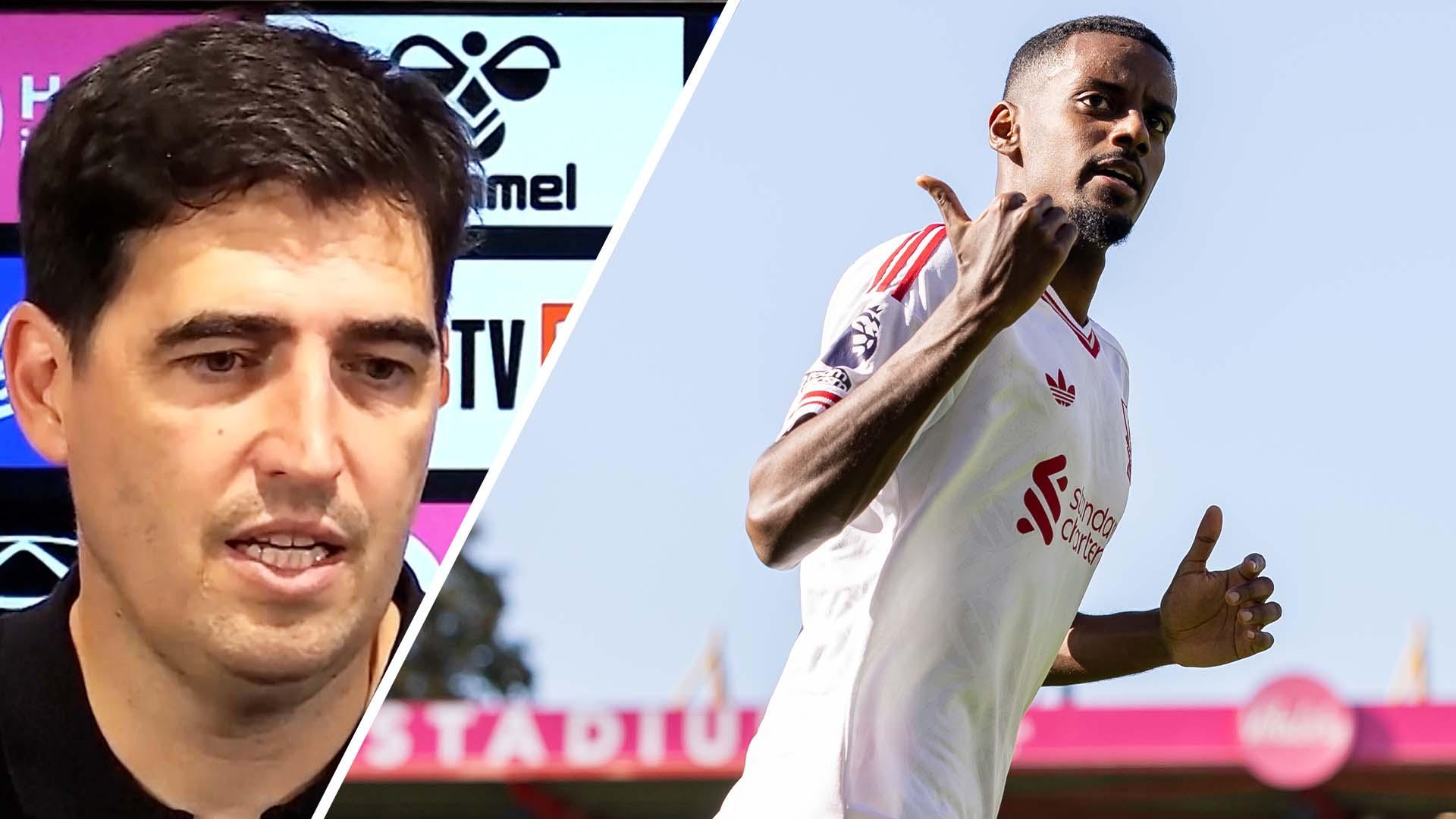 Iraola: Isak got his reward vs. Bournemouth