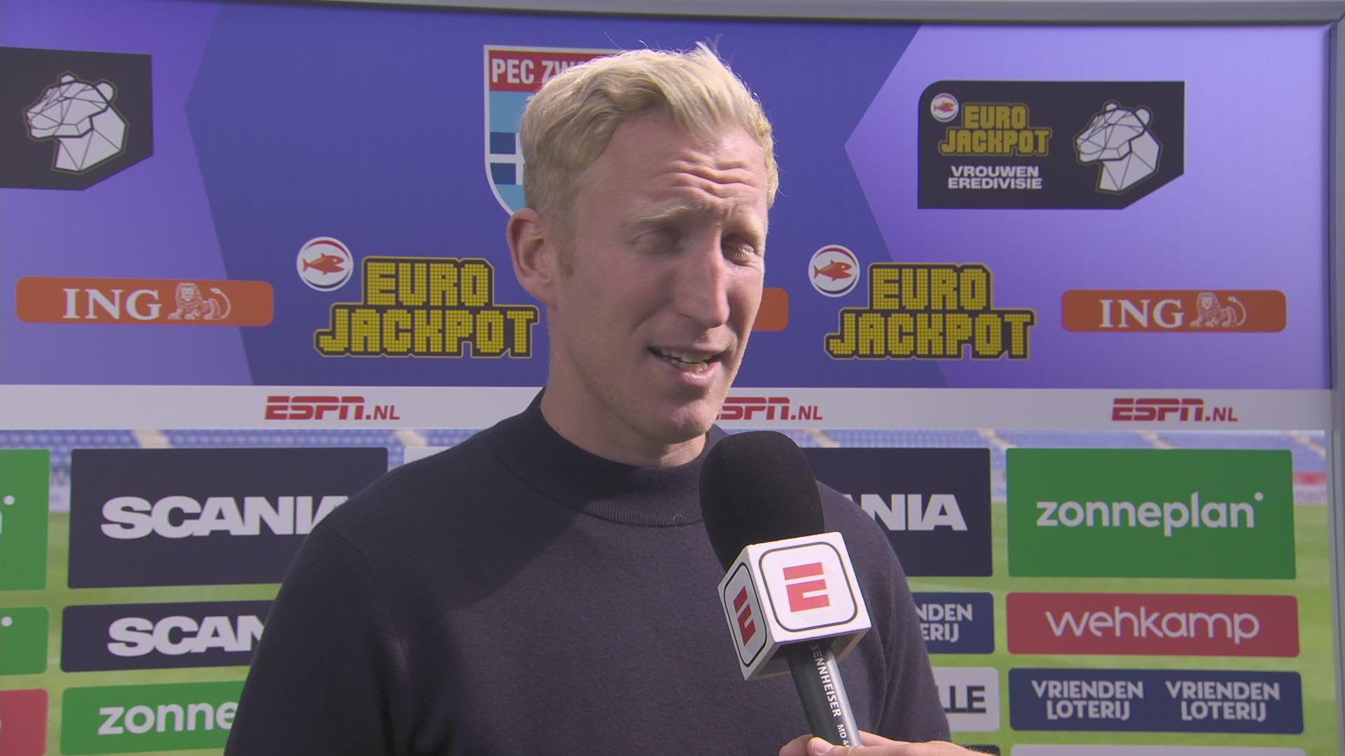 Interviews na de wedstrijd PEC Zwolle Vrouwen - De Graafschap Vrouwen