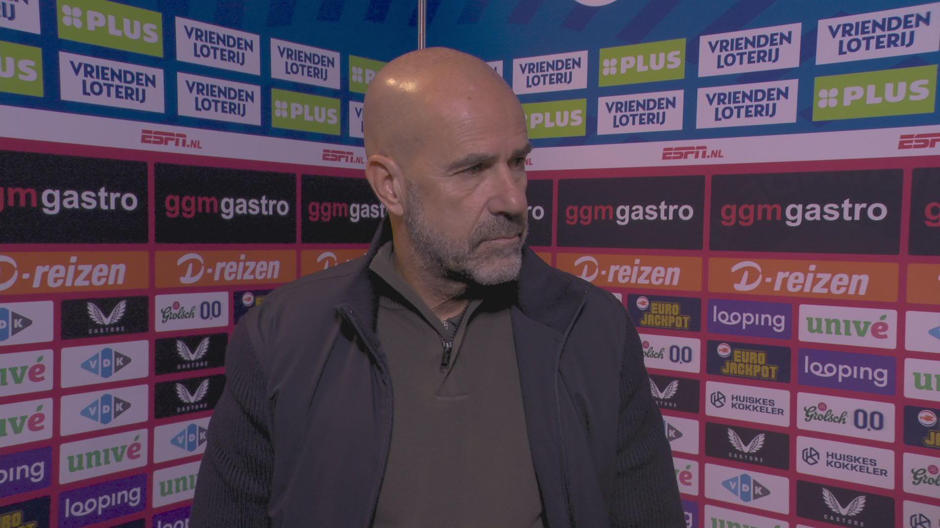 Bosz: "Heel eerlijk, het verdedigen was vandaag niet altijd even goed"