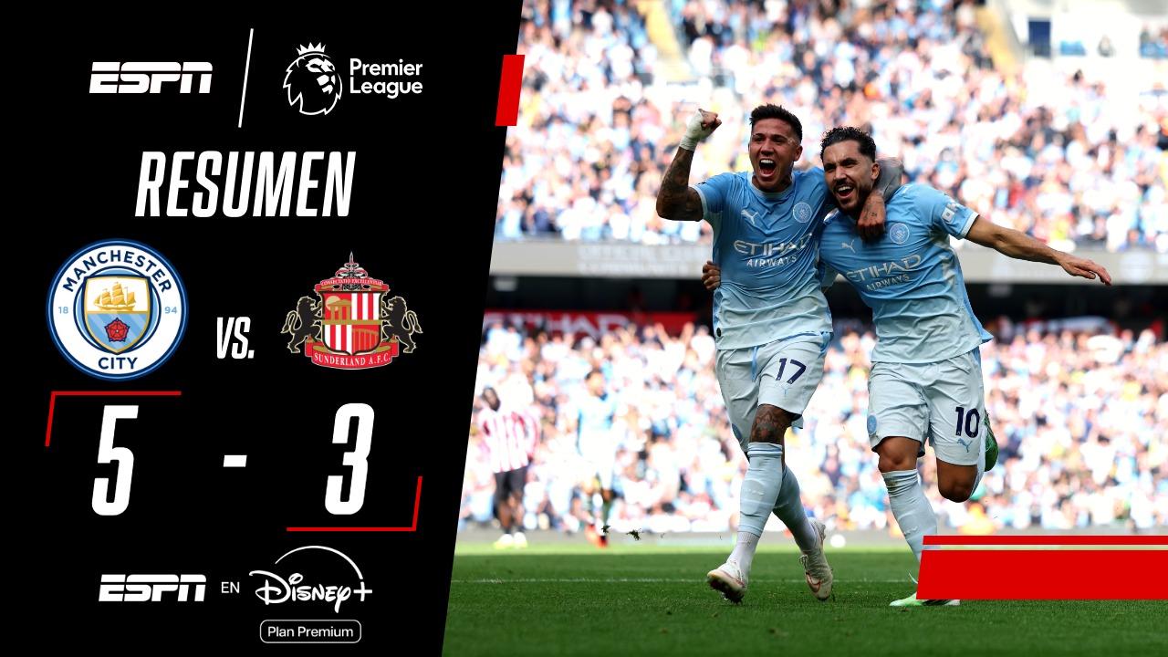 Enzo Fernández convirtió y el City le ganó un partidazo al Sunderland