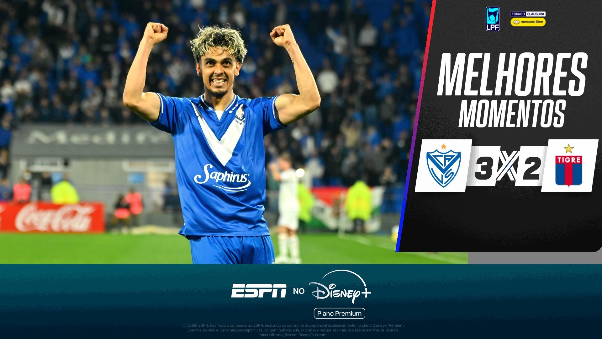 Vélez Sarsfield 3 x 2 Tigre no Campeonato Argentino: VEJA os melhores momentos