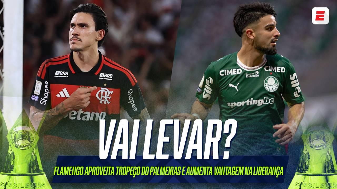 Flamengo aumenta chances de título do Brasileirão após tropeço do Palmeiras; VEJA probabilidade