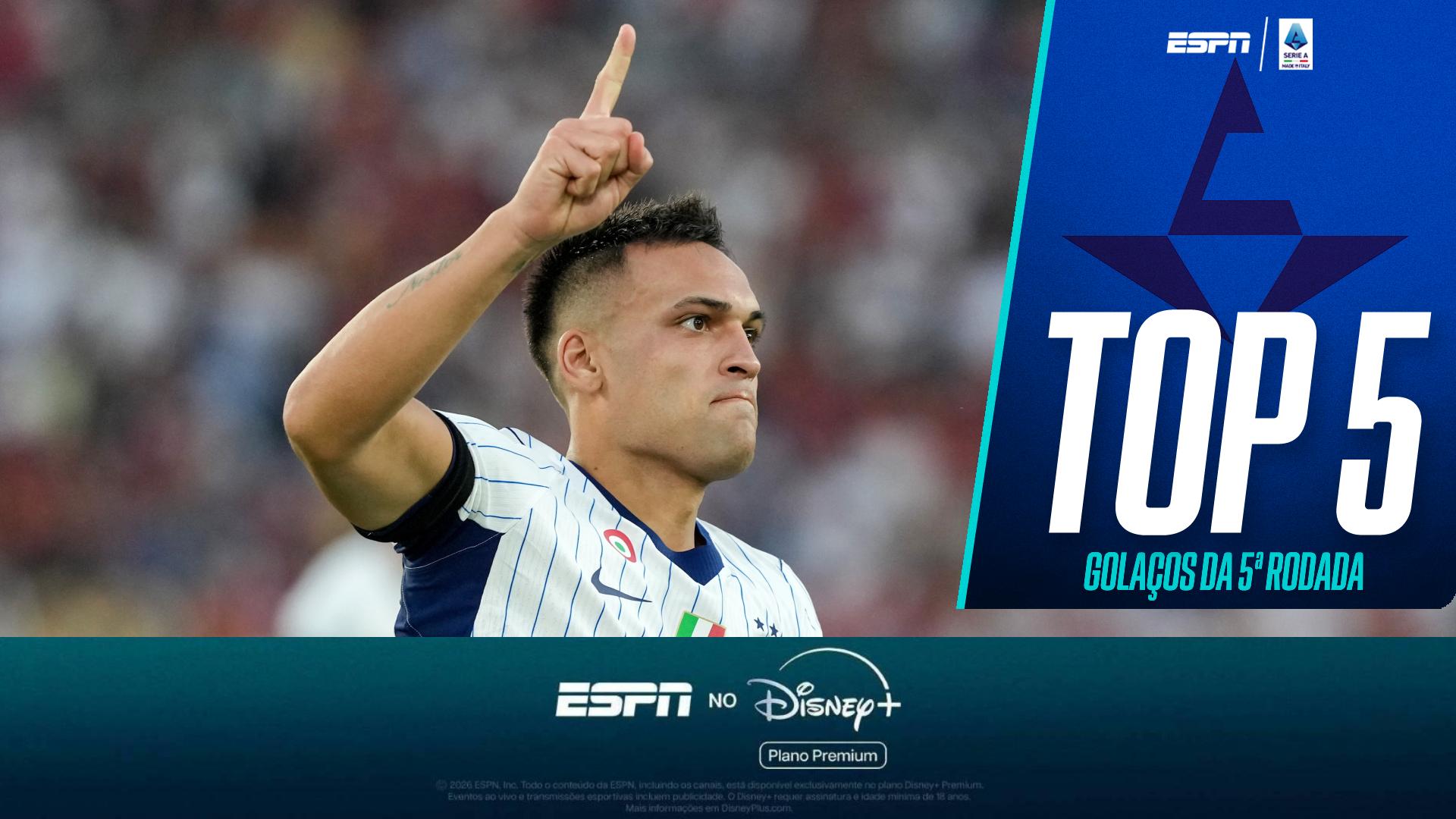 Brilho de Lautaro, golaço de falta, aula de Pulisic e mais; VEJA os melhores gols da 5ª rodada do Campeonato Italiano