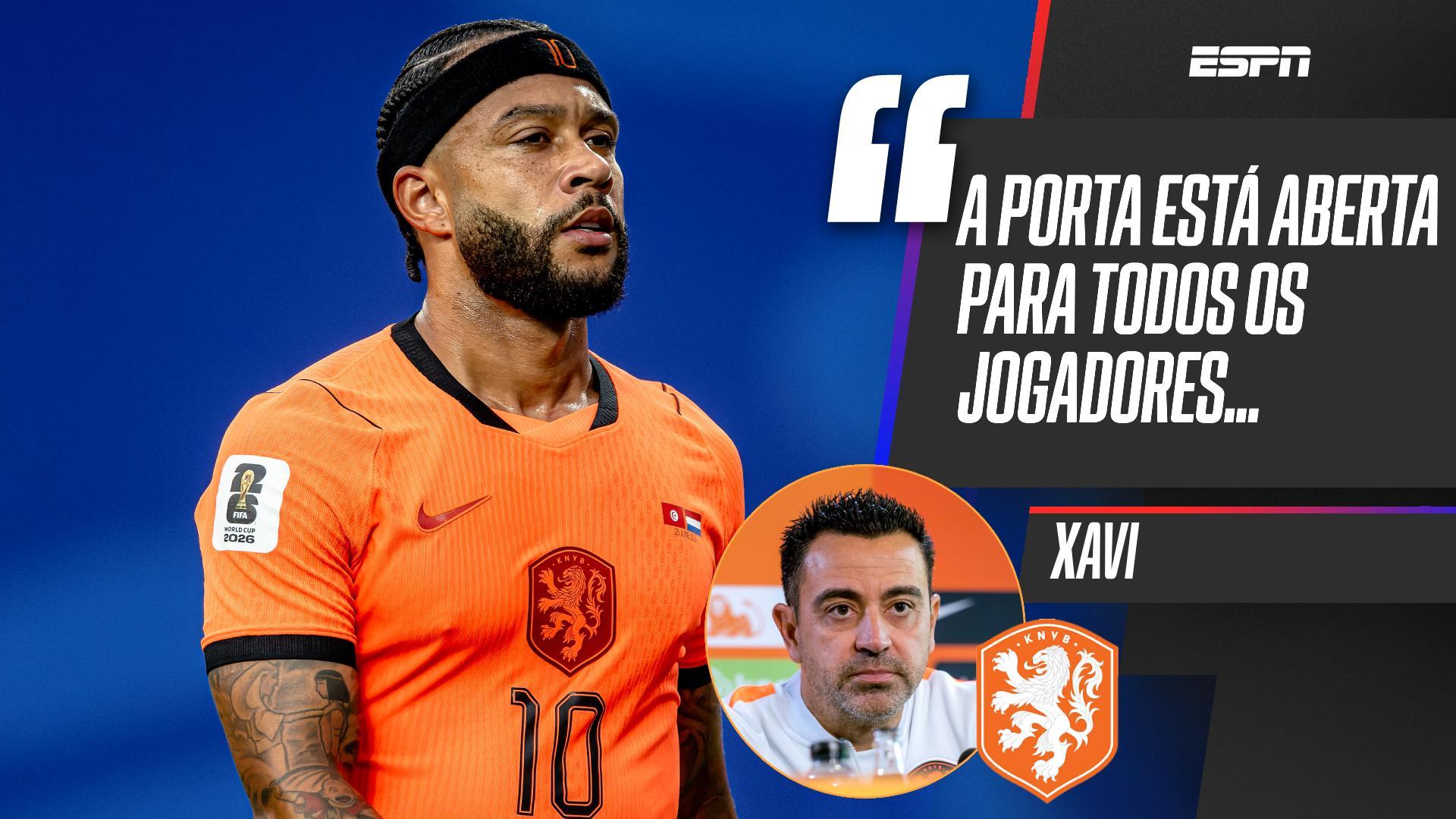 Xavi revela conversa com Memphis após não convocar atacante para jogos da Holanda: 'Demonstrou maturidade'