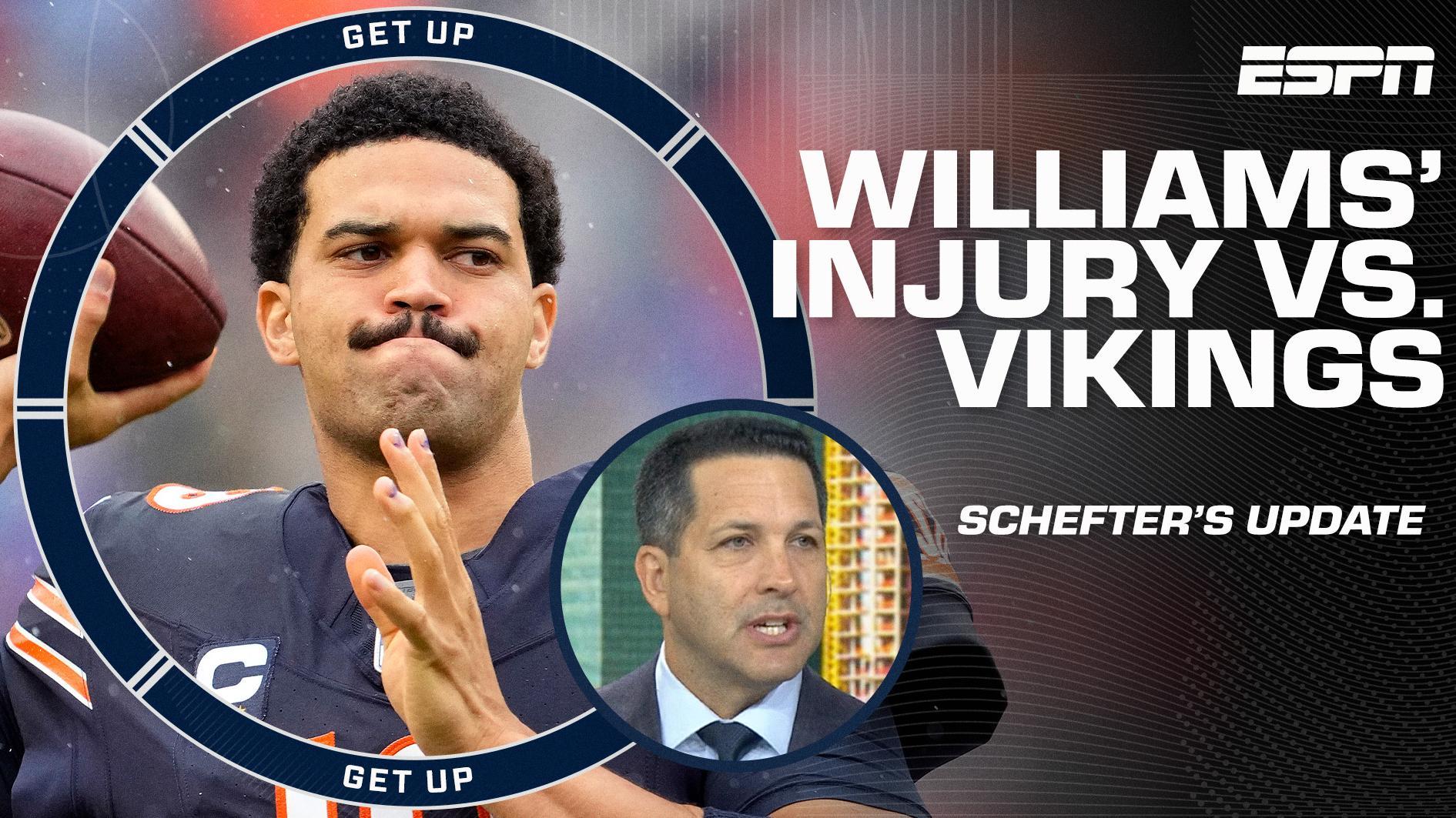 Adam Schefter sheds light on Caleb Williams' injury vs. the Vikings