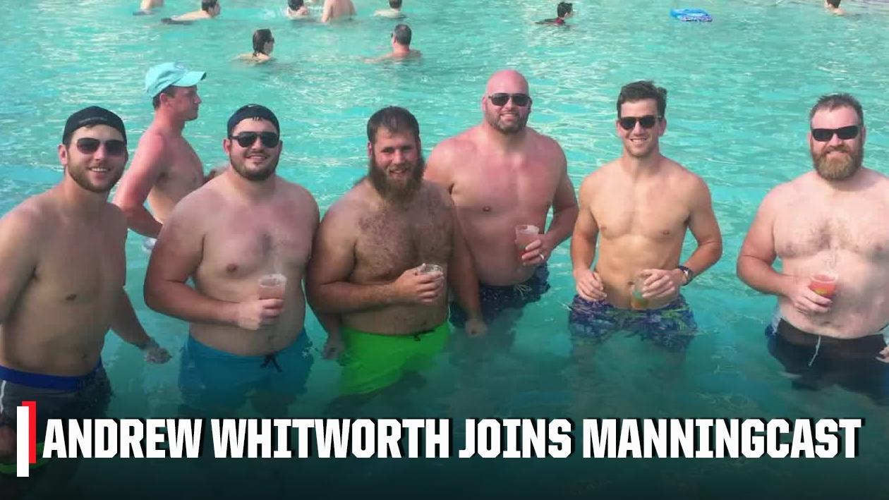 Andrew Whitworth joins Peyton and Eli to discuss winning Super Bowl, relationship with QBs & more