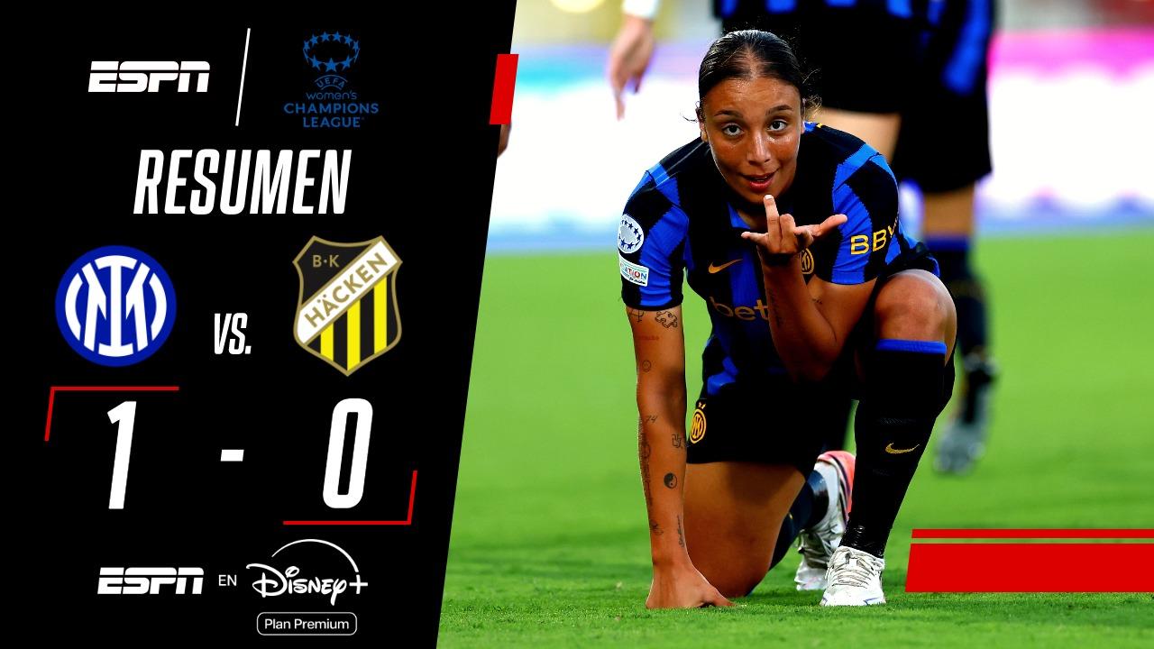 Inter comenzó la Fase Liga de la Champions con un triunfo sobre Hacken
