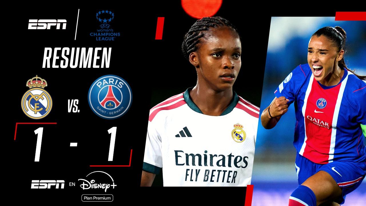El Real Madrid de Linda Caicedo igualó ante PSG en la Champions League