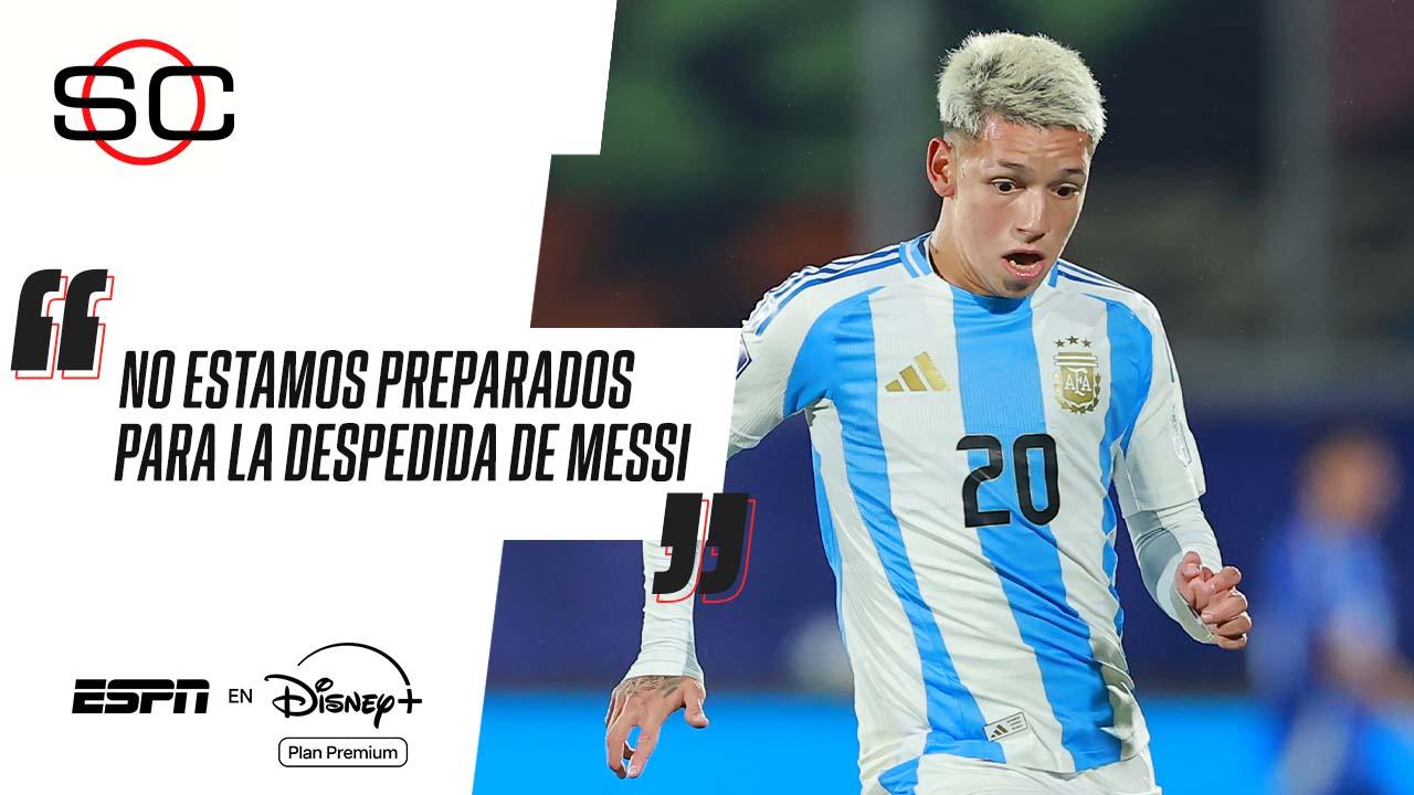 Prestianni: "El otro día de hablé a Otamendi y le pedí que me guarde una remera de River"