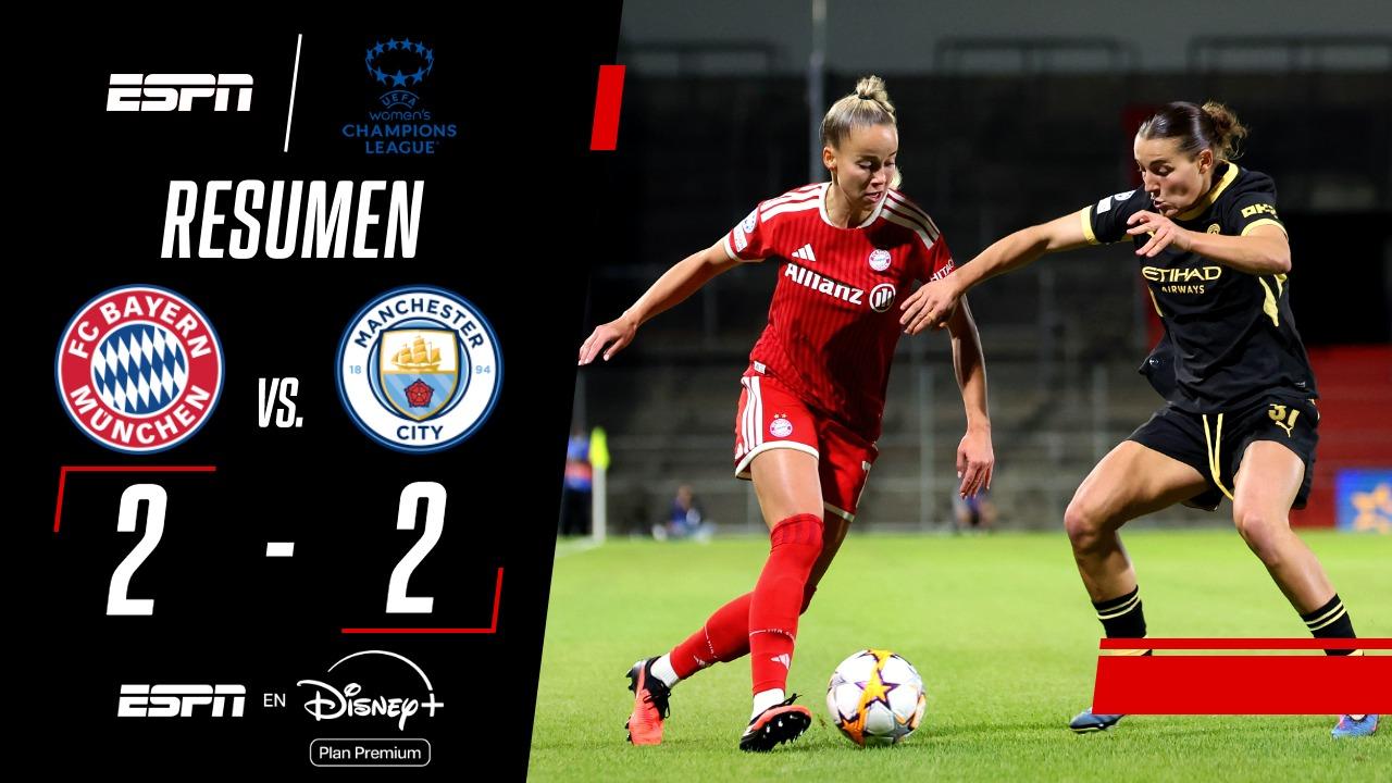 ¡Manchester City reaccionó y logró un agónico empate ante Bayern Múnich!
