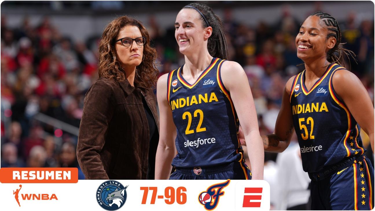 Caitlin Clark y Kelsey Mitchell brillan en el triunfo de Fever sobre Lynx