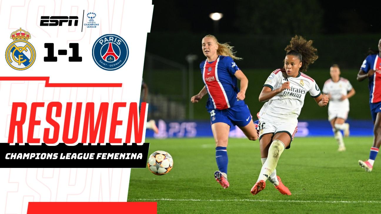 ¡Empate entre Real Madrid y PSG en el estreno de la Champions League!