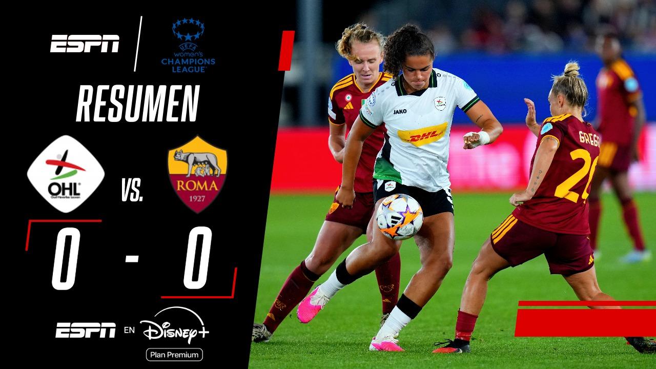 El femenino de Roma falló un penal en el final y no pudo pasar del 0-0 ante OH Leuven