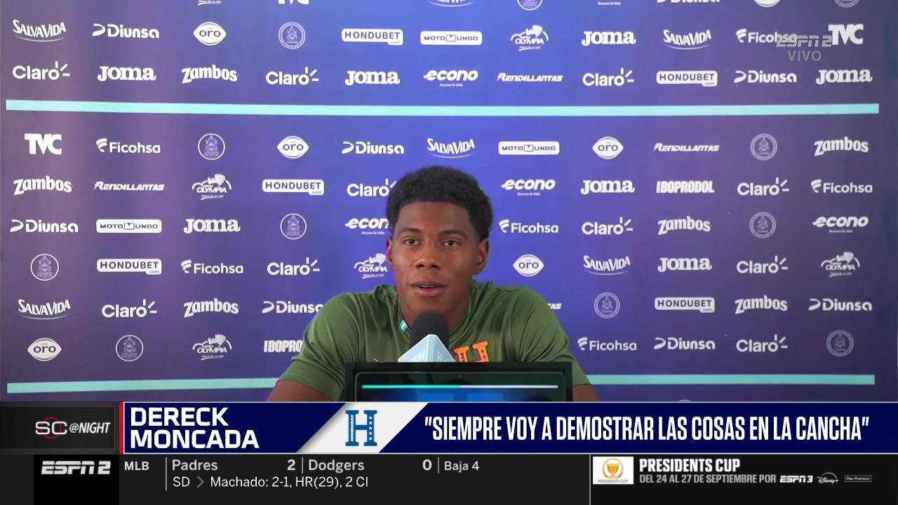 Dereck Moncada: "Estar aquí en la selección es una responsabilidad muy grande"