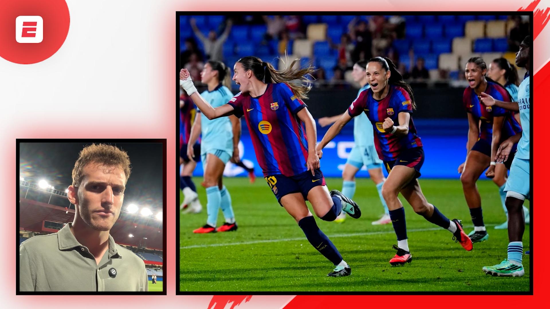 Barcelona comienza la UWCL con duro golpe en la mesa