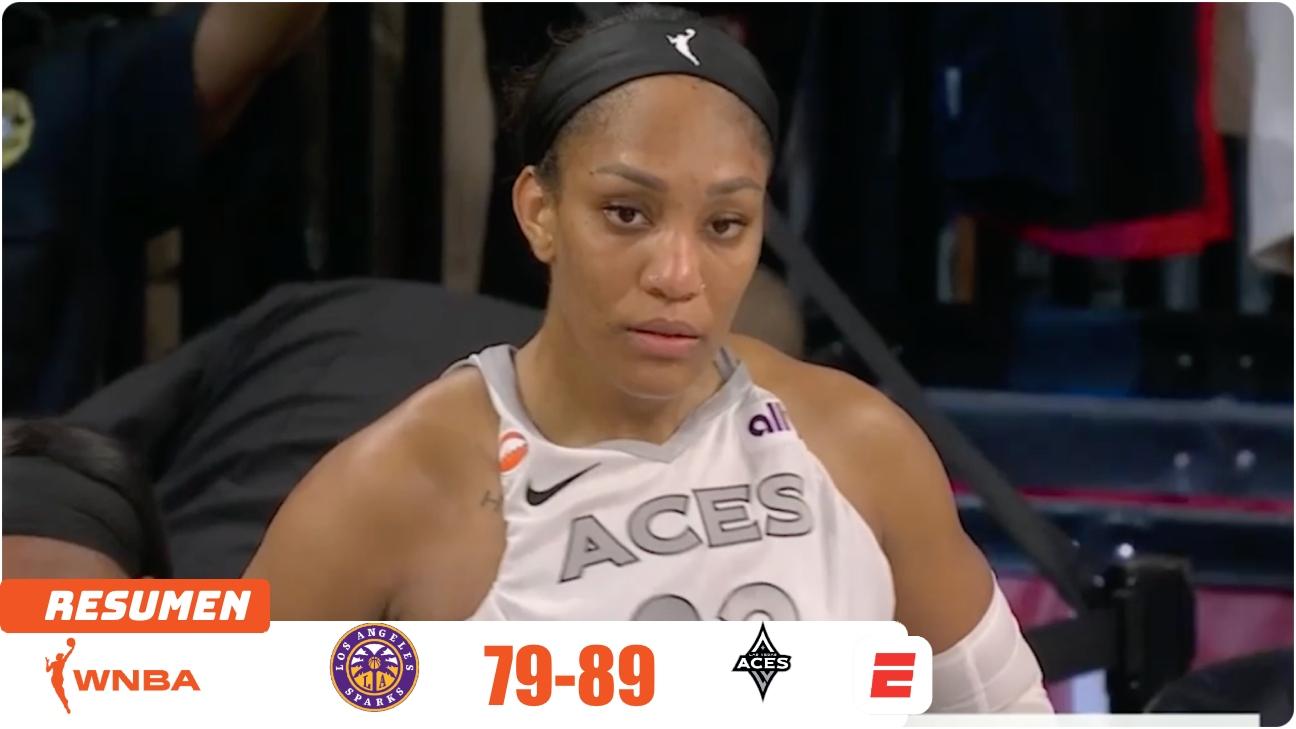 Aces golpean temprano y frenan la reacción final de Sparks