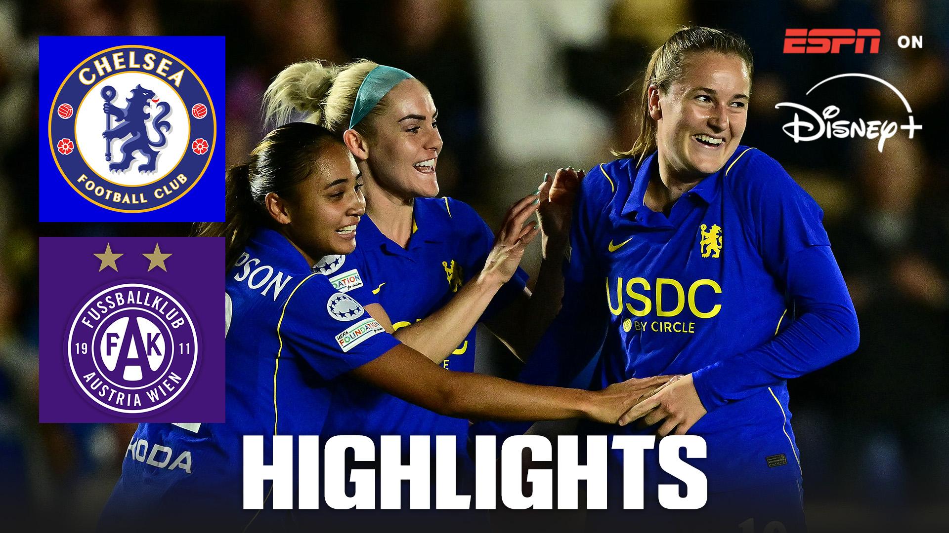 Kaptein rocket edges Chelsea past UWCL debutants Austria Wien