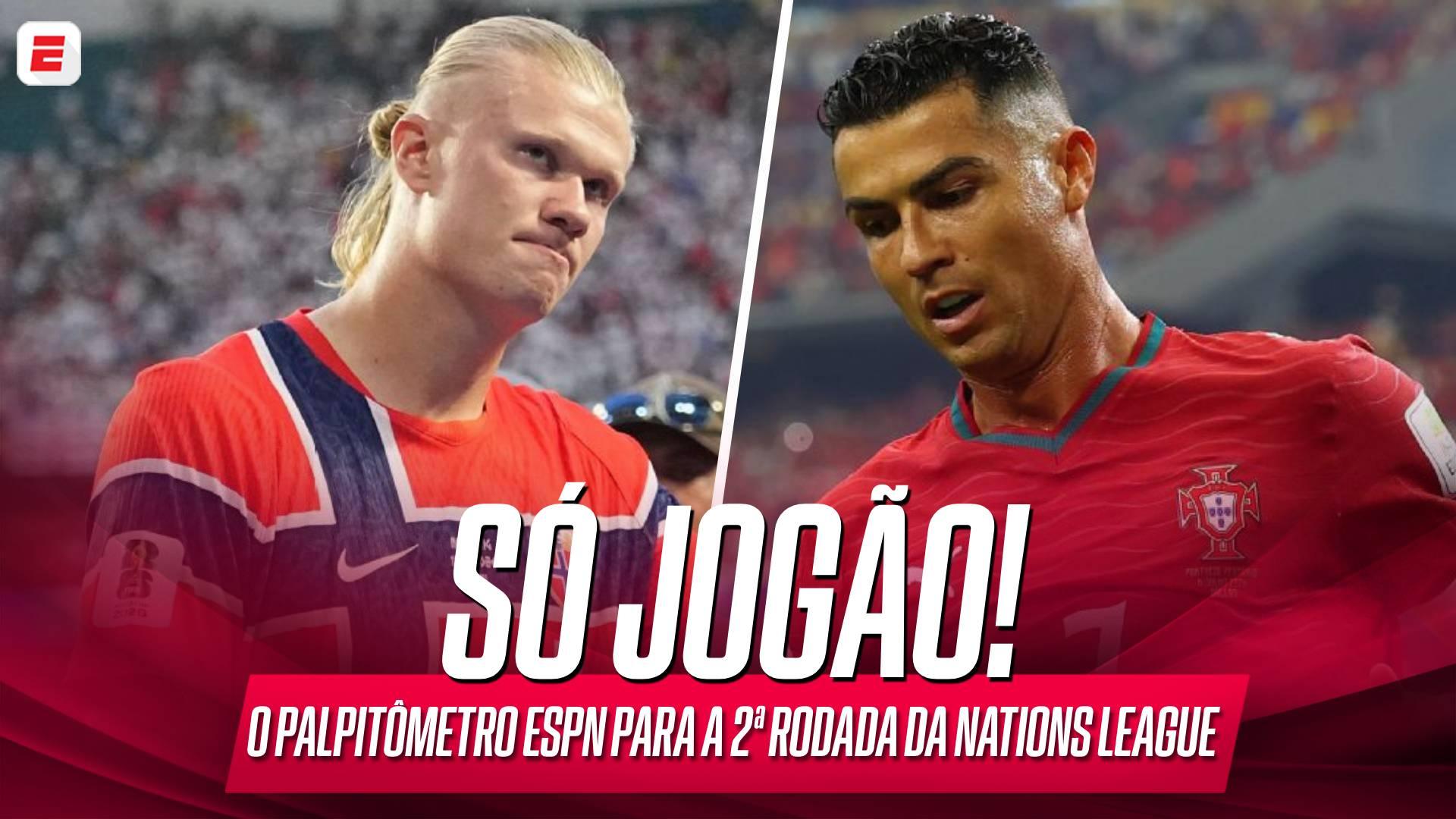 Haaland x Cristiano Ronaldo em Noruega x Portugal, Sérvia x Holanda e mais: o palpitômetro da ESPN da 2ª rodada da Nations League