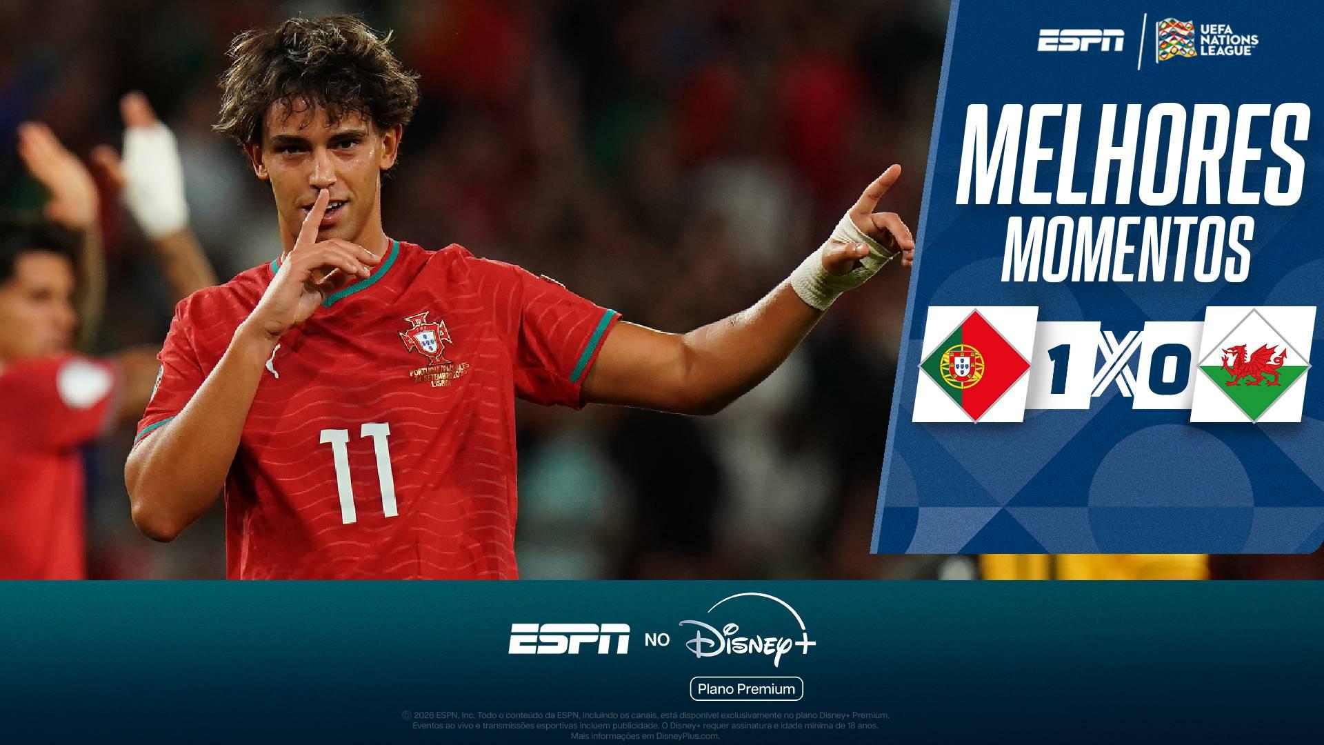 Portugal vence País de Gales na Nations League na estreia de Jorge Jesus como técnico; melhores momentos