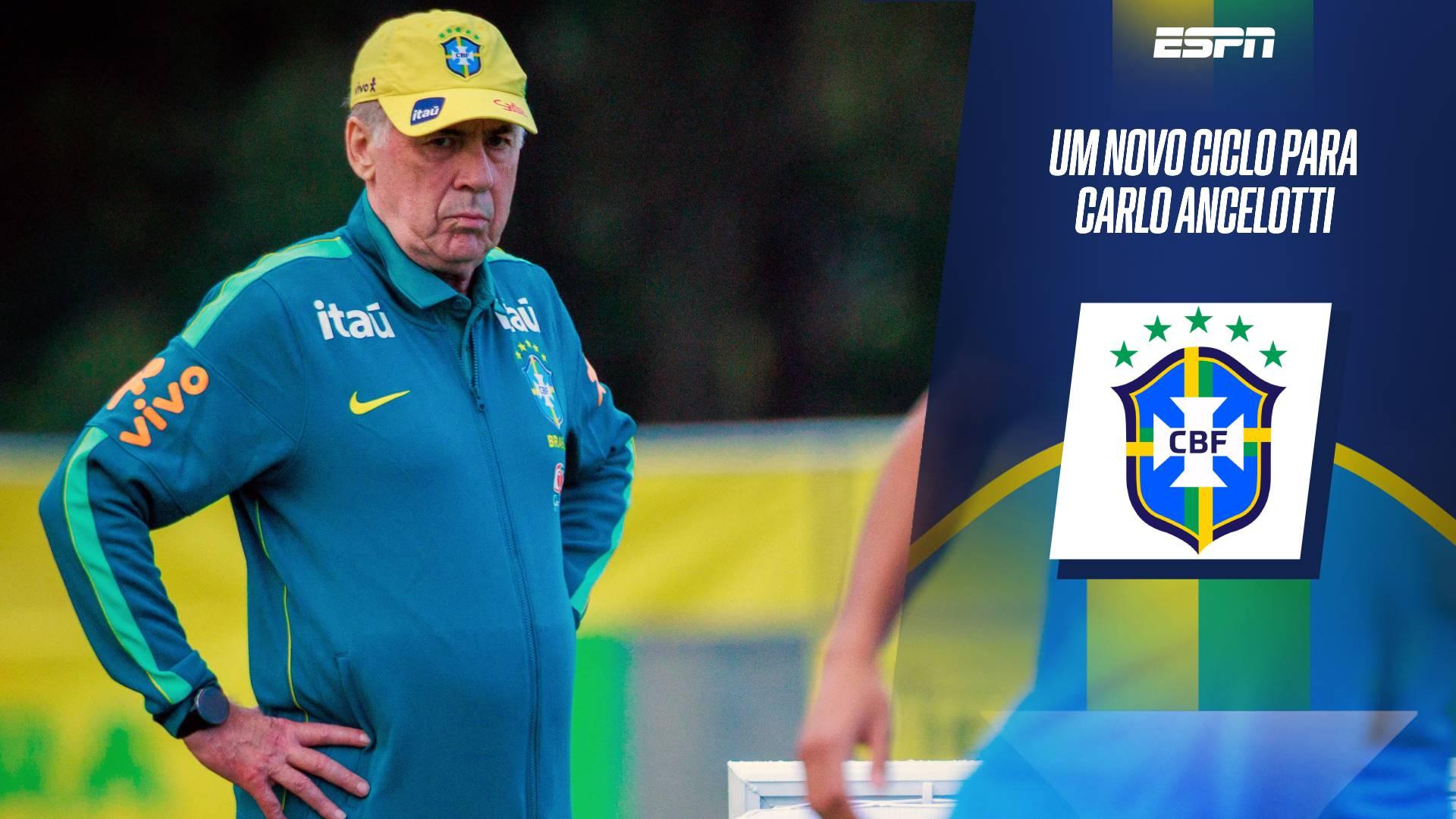O que esperar de Ancelotti em novo ciclo da Seleção? Zupak defende 'espinha dorsal', mas projeta mudanças