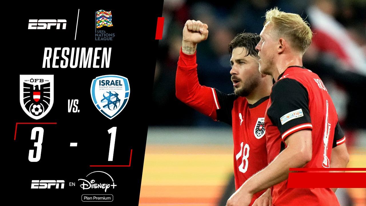 Austria comenzó la UEFA Nations League con un trabajado triunfo ante Israel