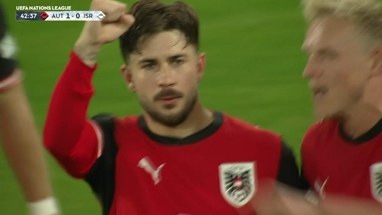 Schmid cambió penal por gol y puso el 1-0 ante Israel en la Nations League