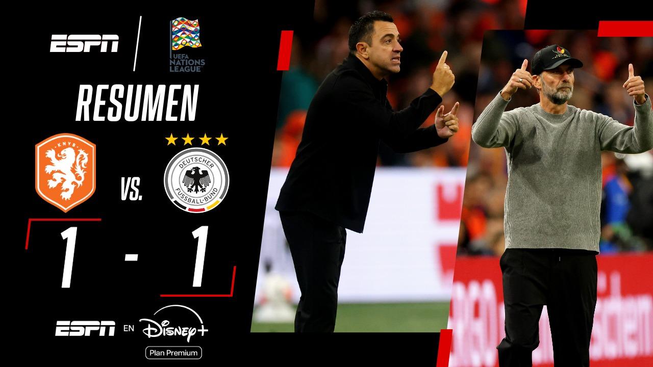 En el inicio de los ciclos de Xavi y Klopp, Países Bajos y Alemania empataron