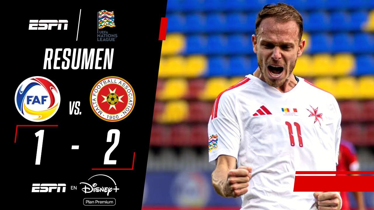 ¡Ganó Malta! Derrotó a Andorra 2 a 1 en la Liga de Naciones