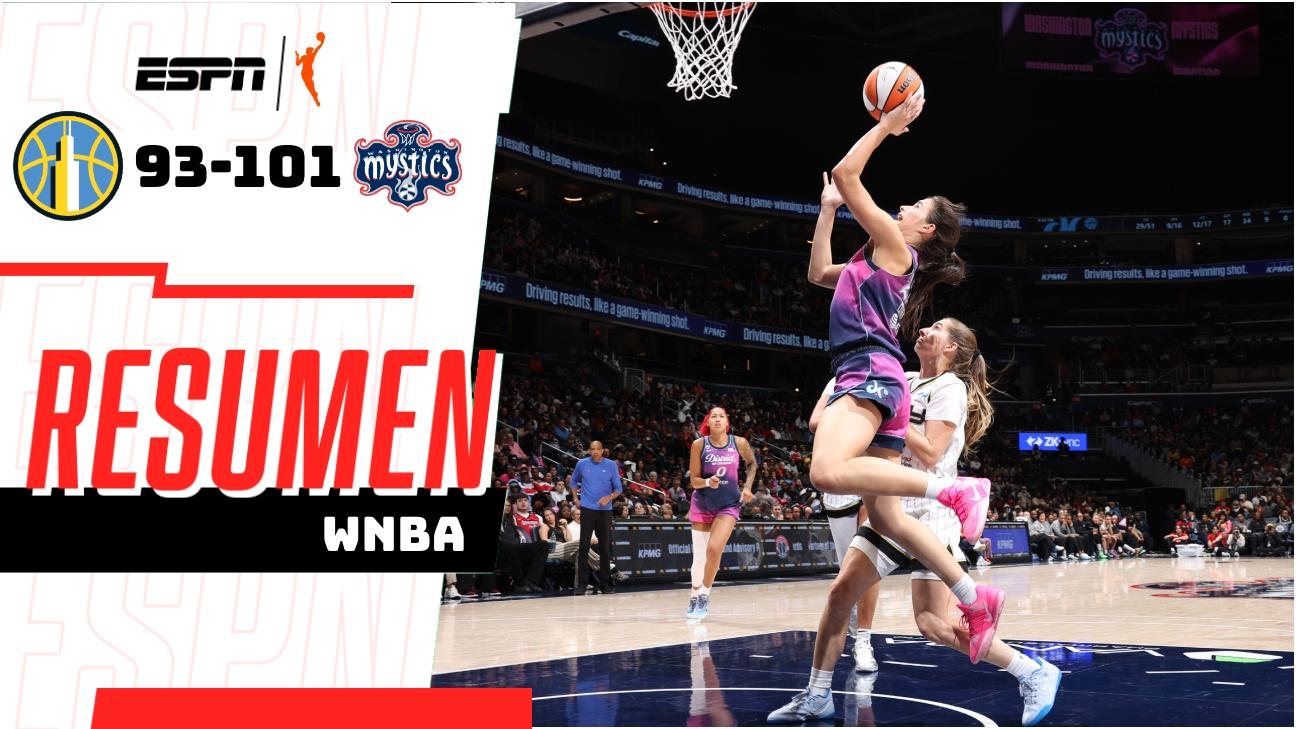 Mystics afinan motores para Playoffs con sólida victoria ante Sky