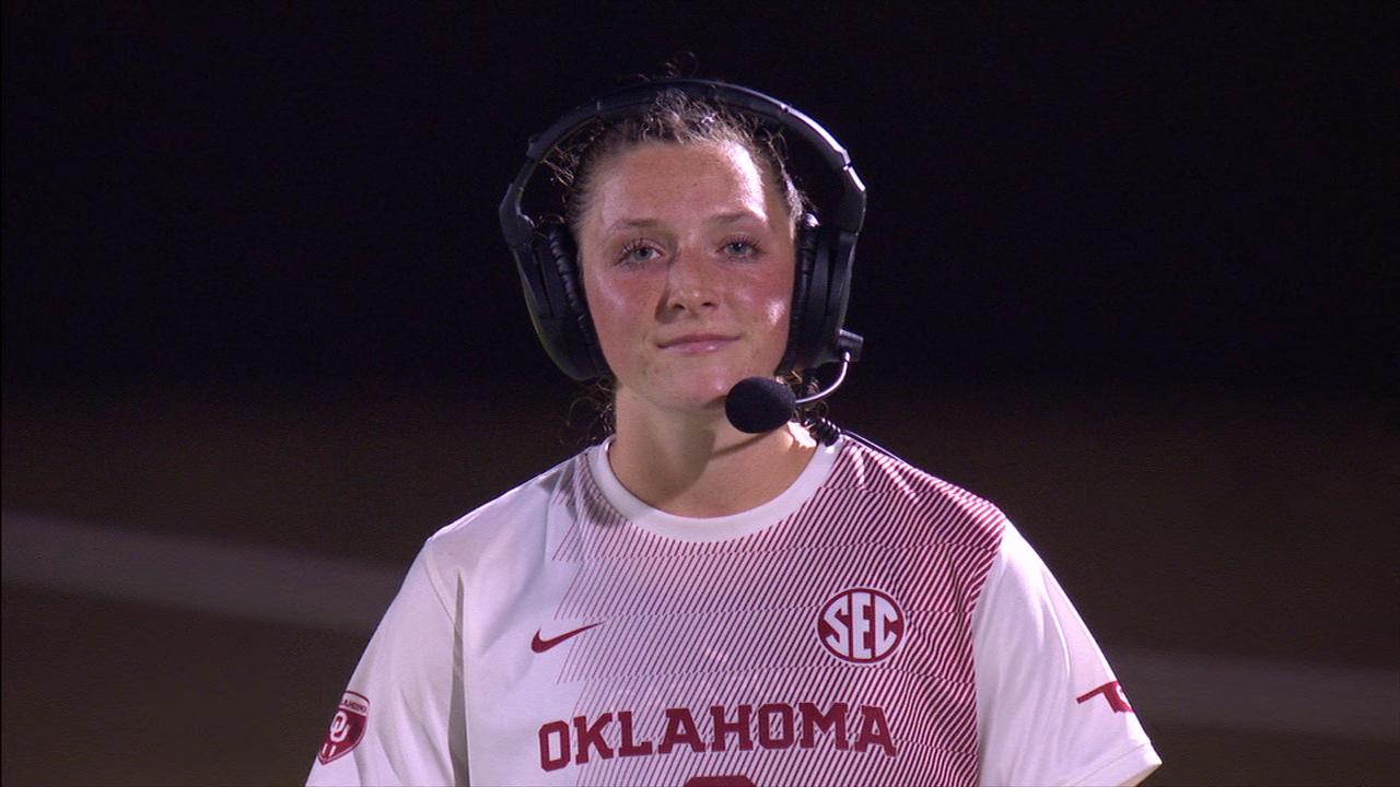 OU's Kayla Keefer displays quiet pride in third hat trick of the season