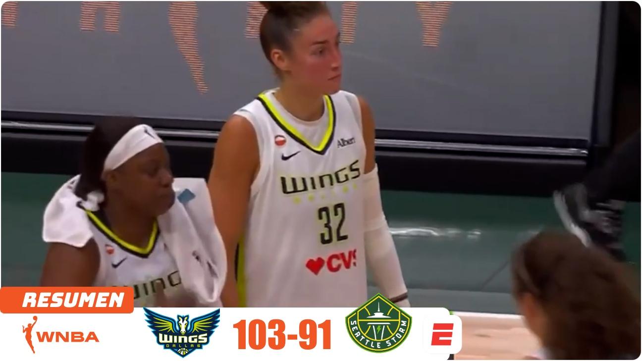 Wings golpea primero y resiste la reacción de Storm para ganar en Seattle