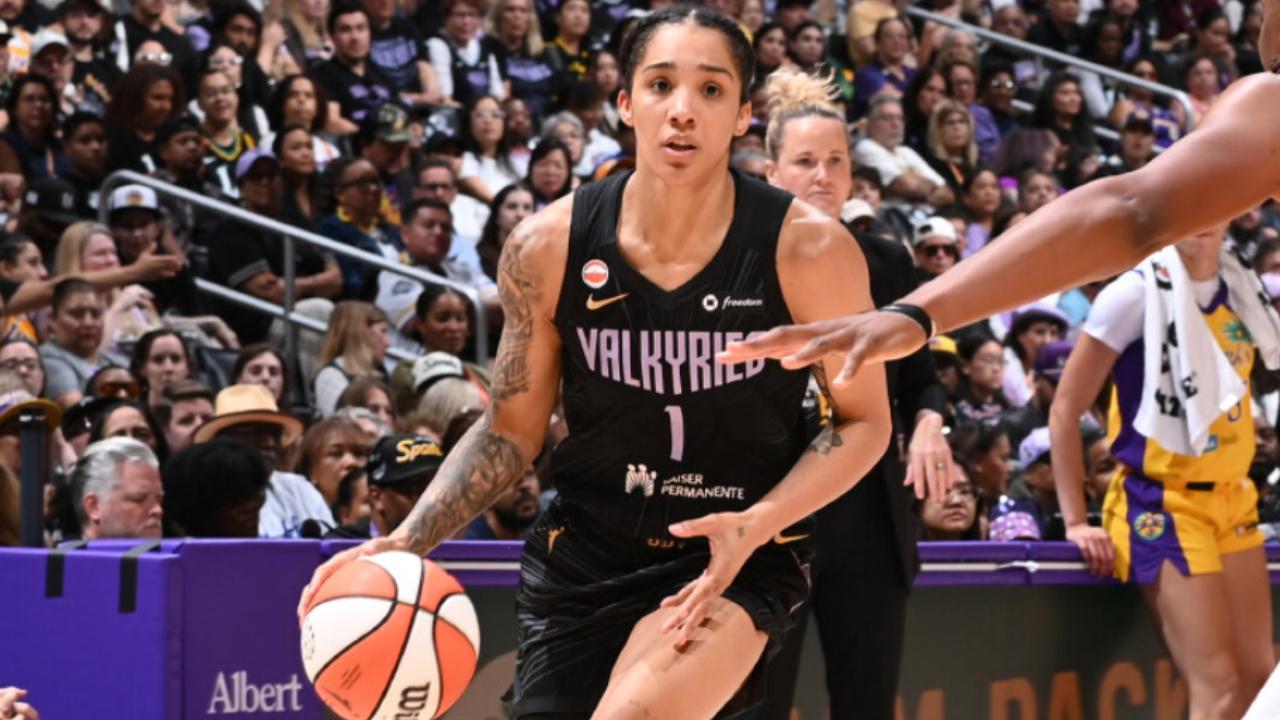 Valkyries rally past the Sparks 76-75 to secure No. 2 seed and spoil Nneka Ogwumike's final game