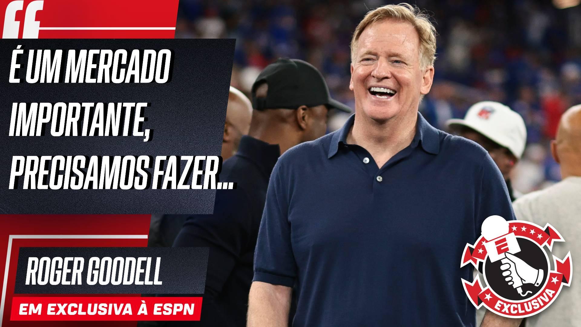 À ESPN, 'chefão' da NFL diz que Brasil pode ter time na liga: 'Vamos investir'