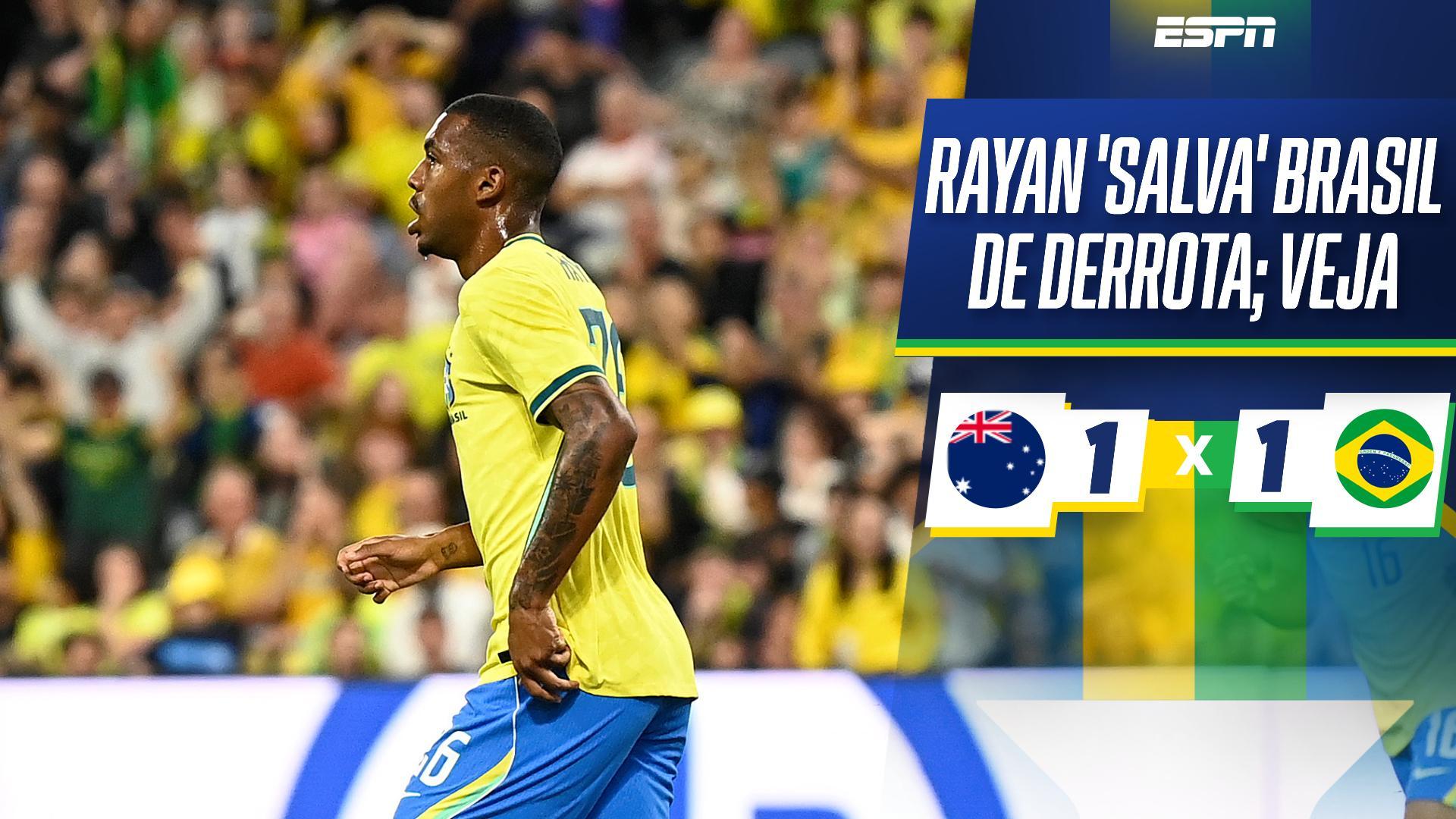 Rayan marca no último lance e 'salva' Brasil de derrota para a Austrália em 1º jogo pós-Copa; VEJA como foi