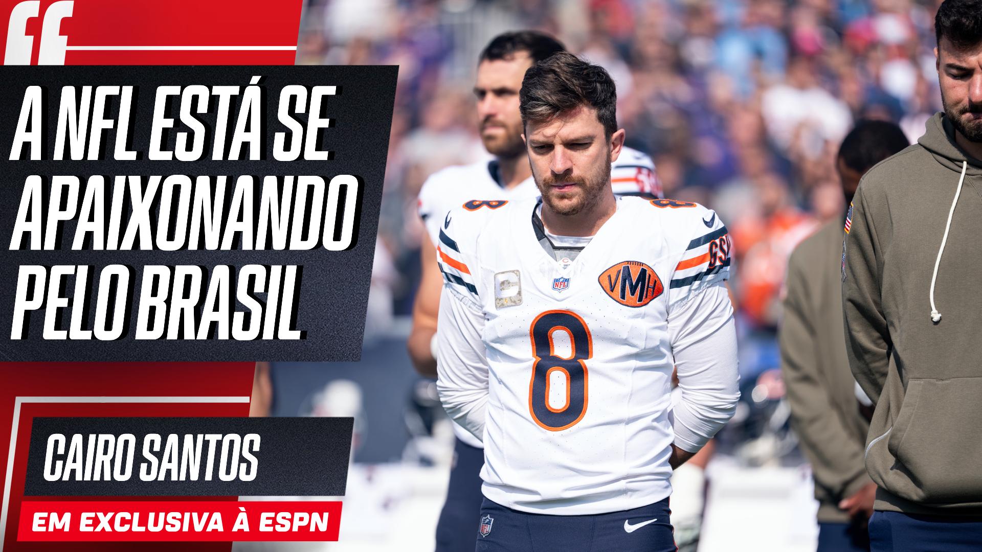 Cairo Santos destaca relação entre NFL e Brasil: 'Não vejo a hora de ver como vai estar essa festa'