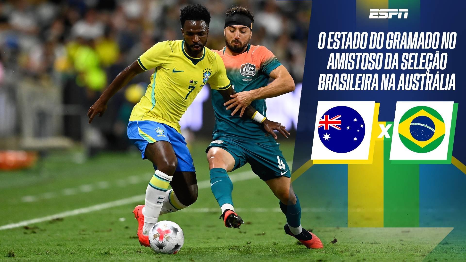 Brasil x Austrália: gramado de amistoso da seleção chama atenção por buracos antes mesmo do início da partida; VEJA