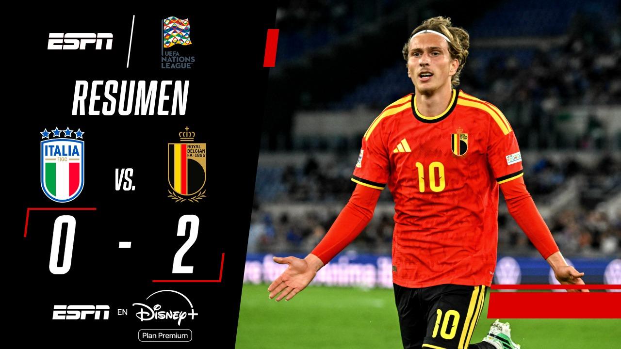 Bélgica visitó Italia por la Nations League y amargó el debut de Mancini