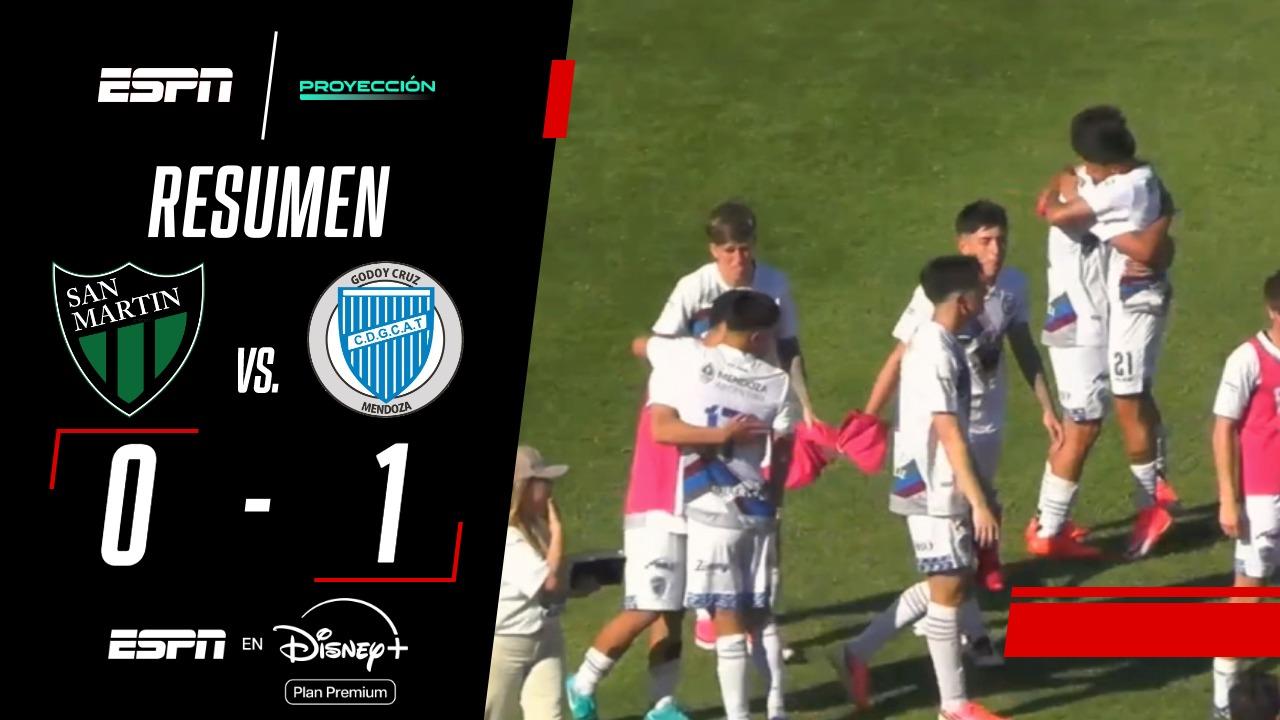 ¡Por la mínima! Godoy Cruz derrotó a San Martín en el Torneo Proyección