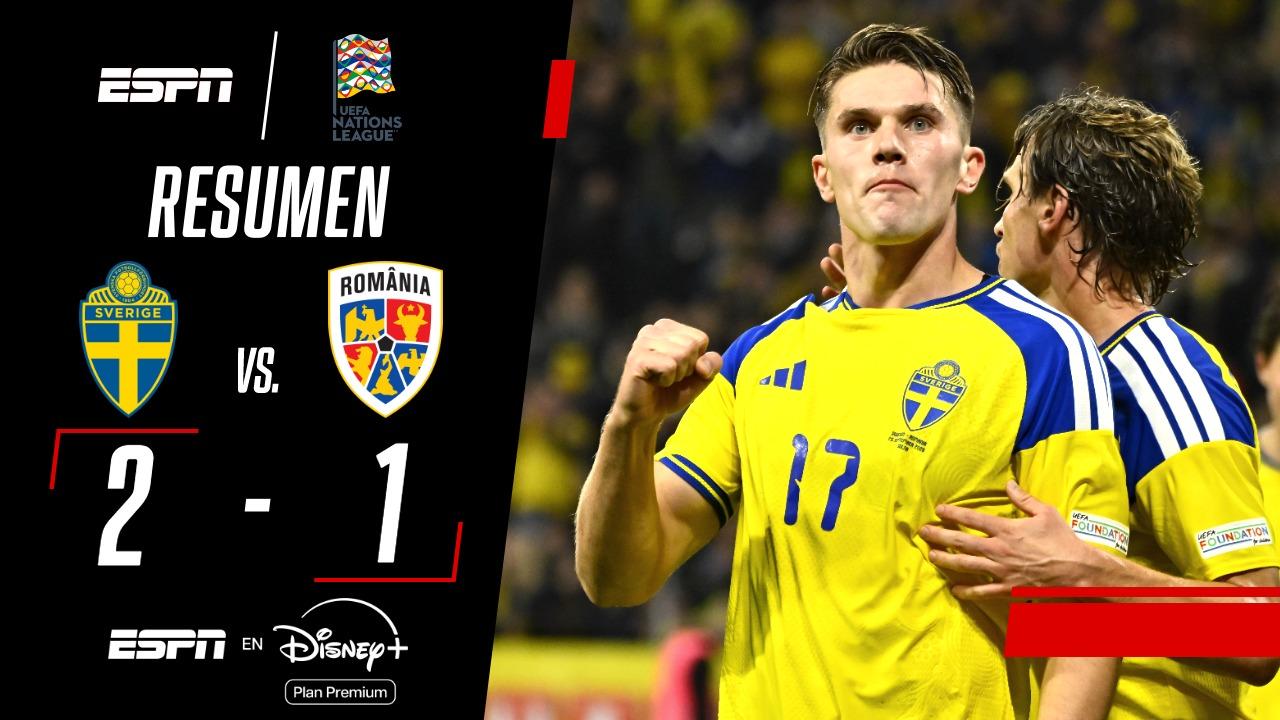 ¡La Suecia de Potter venció a Rumania y debutó con triunfo en la Nations League!