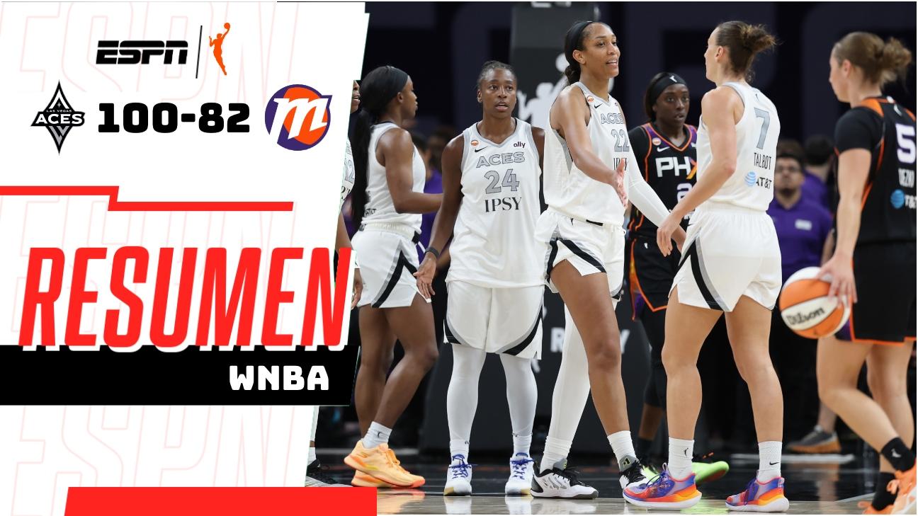 A'ja Wilson se luce con 34 puntos y Aces llegan encendidas a Playoffs